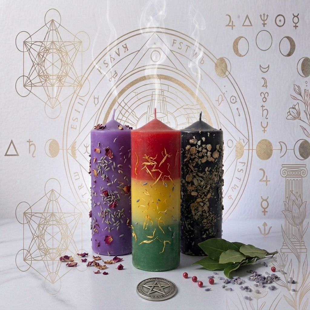 Velón Herbóreo Especial de Oración Atrae Clientes